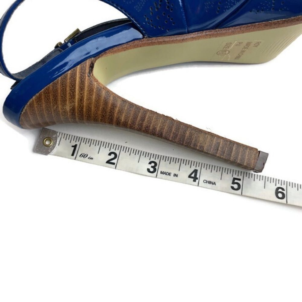 Two Lips Roy Platform Slingback Peep Toe Heels - Picture 8 of 11